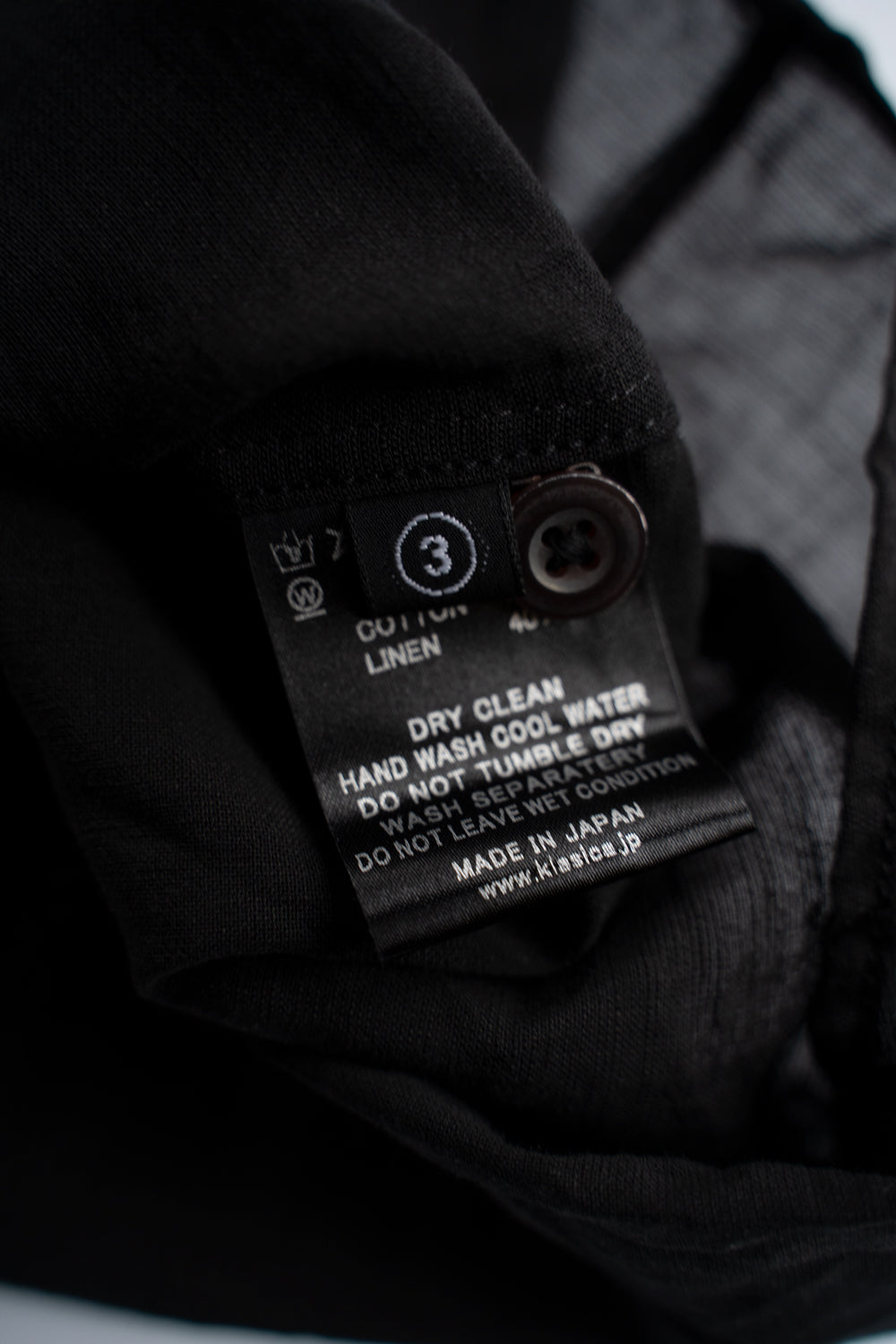 【ラスト1点】Back Flap H-S Shirts With Big Pockets”SH-052”-TW（BLACK）