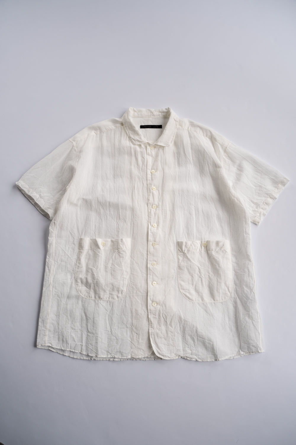 【ラスト1点】Back Flap H-S Shirts With Big Pockets”SH-052”-TW（WHITE）