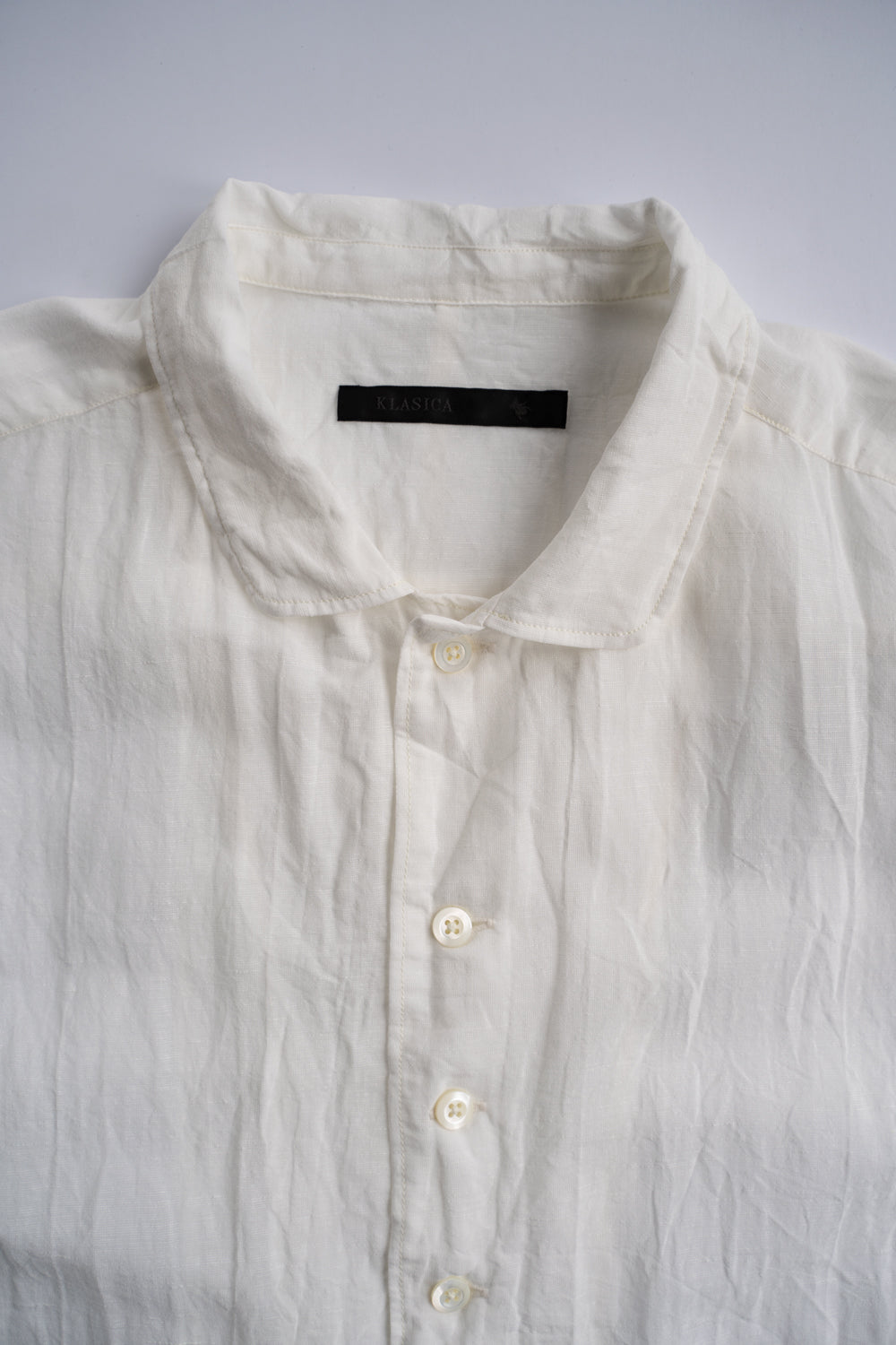 【ラスト1点】Back Flap H-S Shirts With Big Pockets”SH-052”-TW（WHITE）