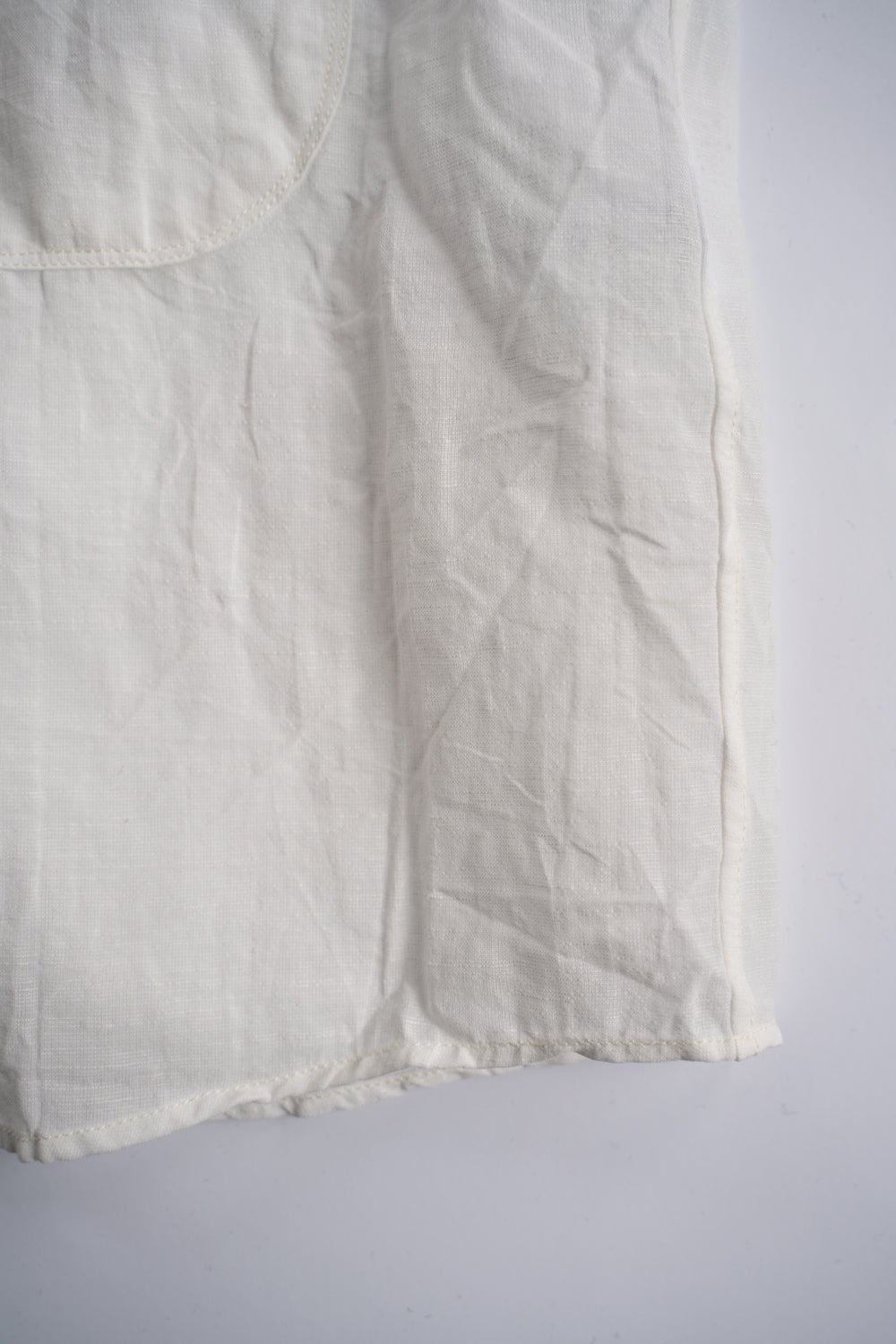 【ラスト1点】Back Flap H-S Shirts With Big Pockets”SH-052”-TW（WHITE）