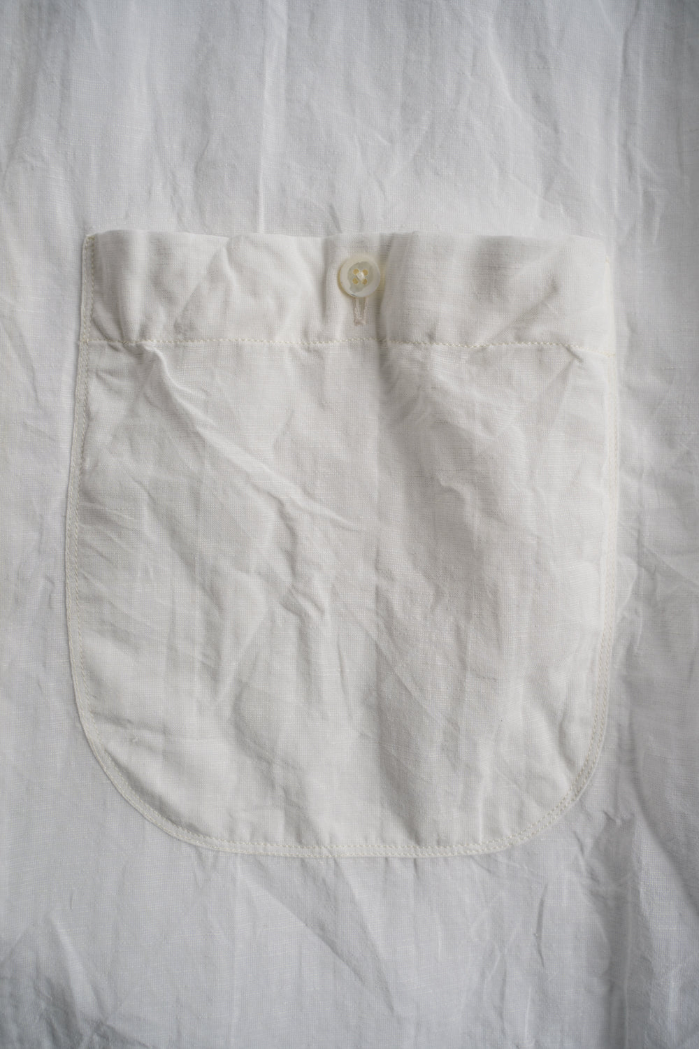 【ラスト1点】Back Flap H-S Shirts With Big Pockets”SH-052”-TW（WHITE）