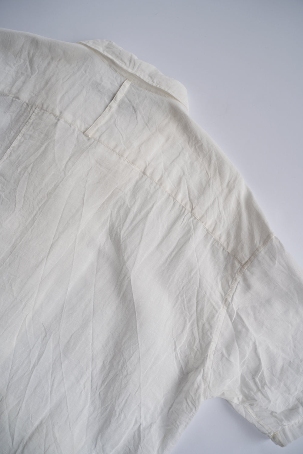 【ラスト1点】Back Flap H-S Shirts With Big Pockets”SH-052”-TW（WHITE）