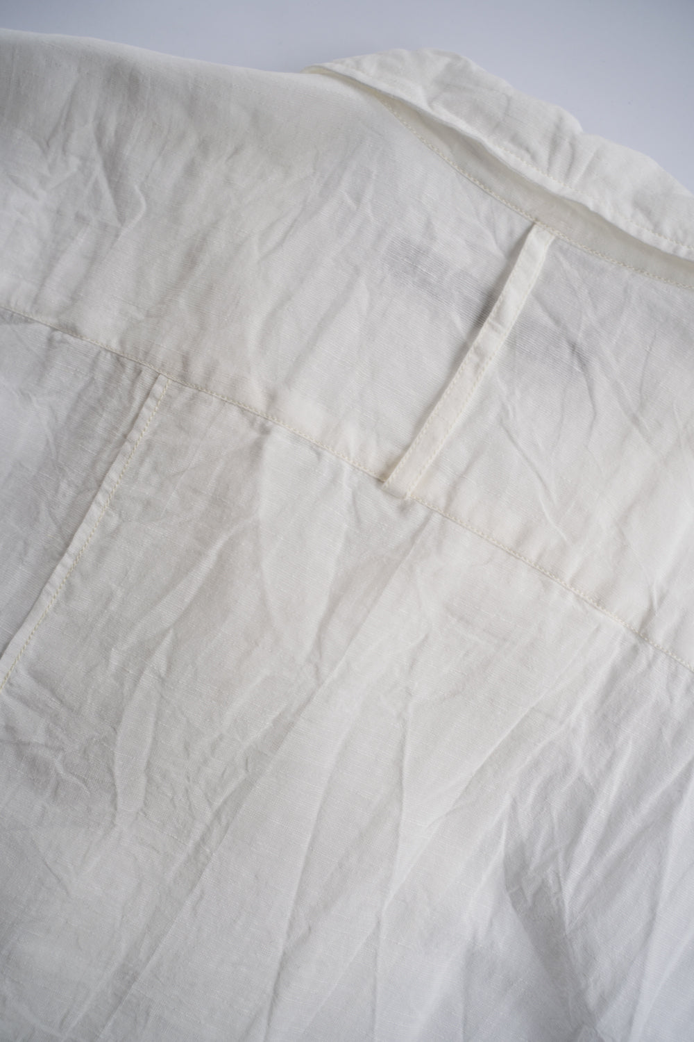 【ラスト1点】Back Flap H-S Shirts With Big Pockets”SH-052”-TW（WHITE）
