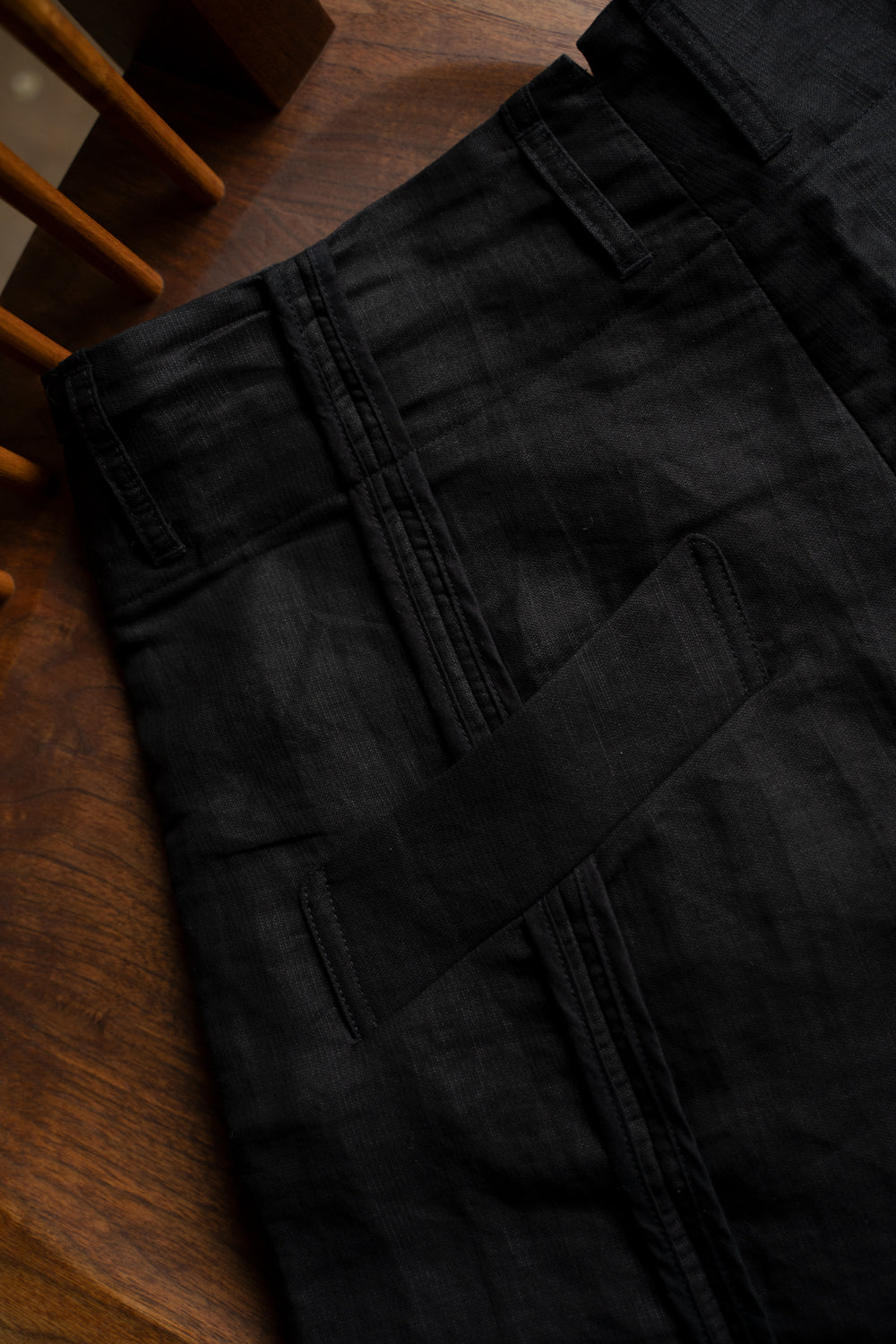 【ラスト1点】Re Constructed Mid Pants "SABRON 66" -DB（BLACK）