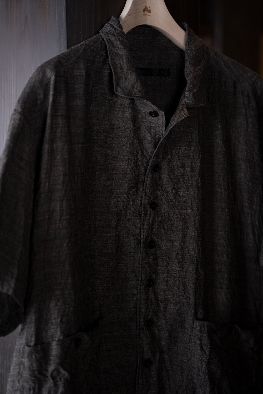 【ラスト1点】Back Flap H/S Shirts With Big Pockets”SH-052”-LC（BROWN）