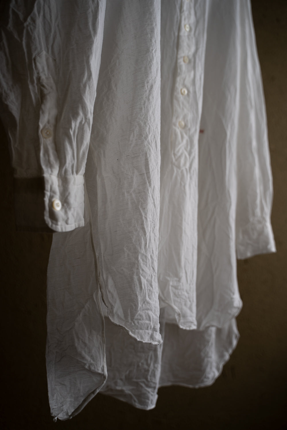 【ラスト1点】Relaxed Fit Classic Semi Long Shirts"SH-039"（WHITE）