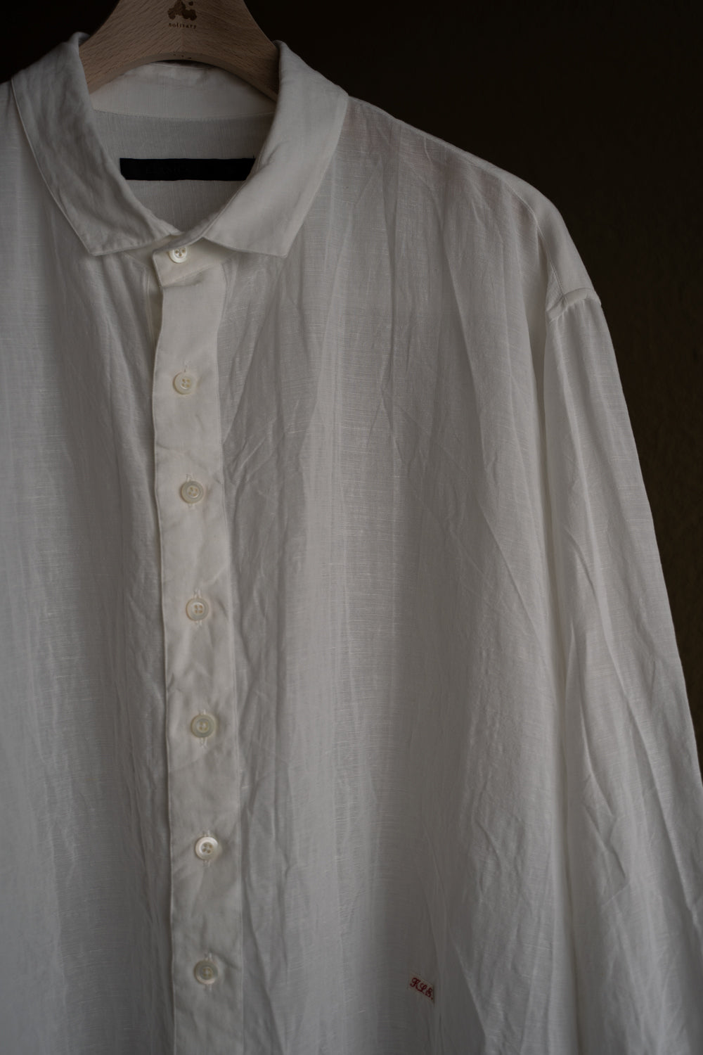 【ラスト1点】Relaxed Fit Classic Semi Long Shirts"SH-039"（WHITE）