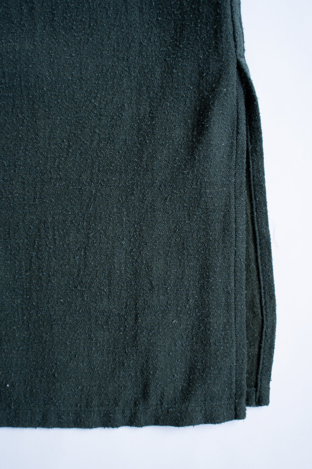 Silk Nep Back Satin Lounge Shirt（EVER GREEN）