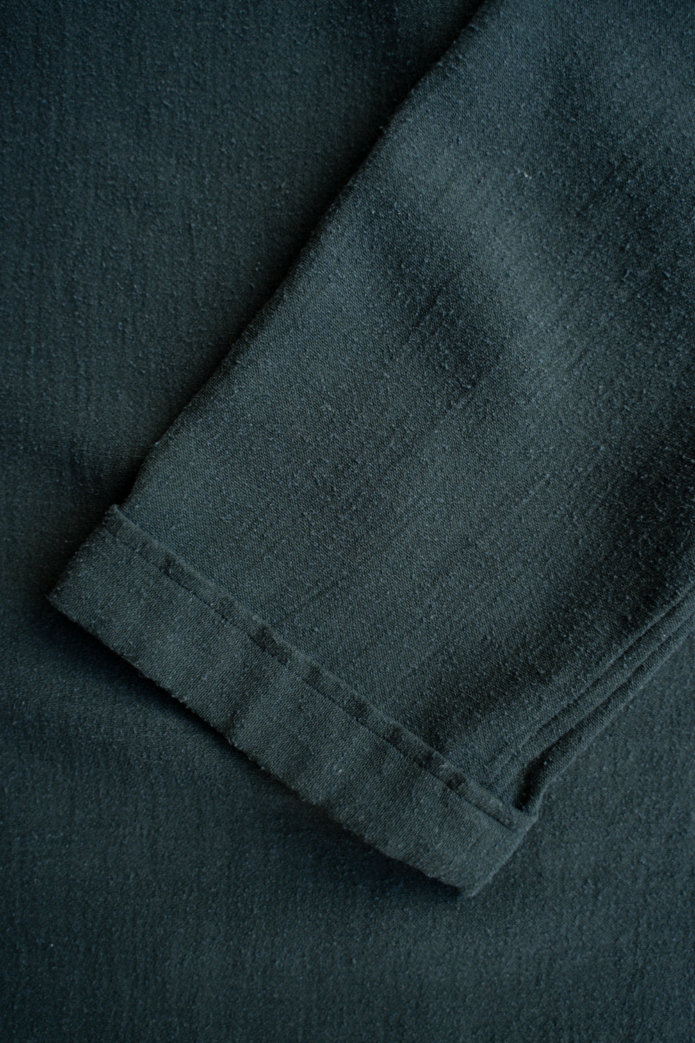 Silk Nep Back Satin Lounge Shirt（EVER GREEN）