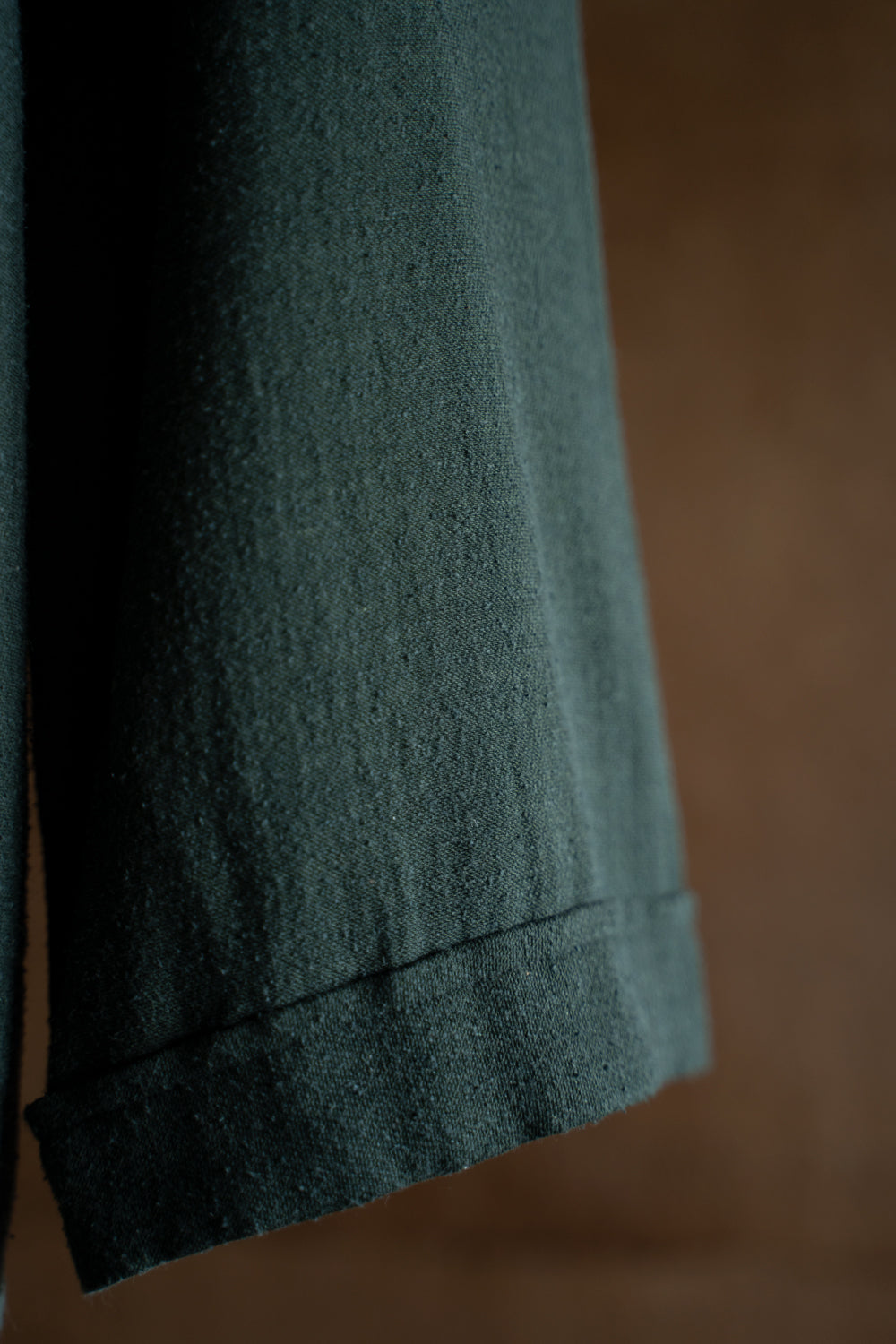 Silk Nep Back Satin Lounge Shirt（EVER GREEN）