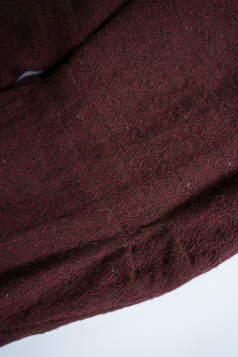 ドビーシルクウール ホックパンツ（DARK RED）