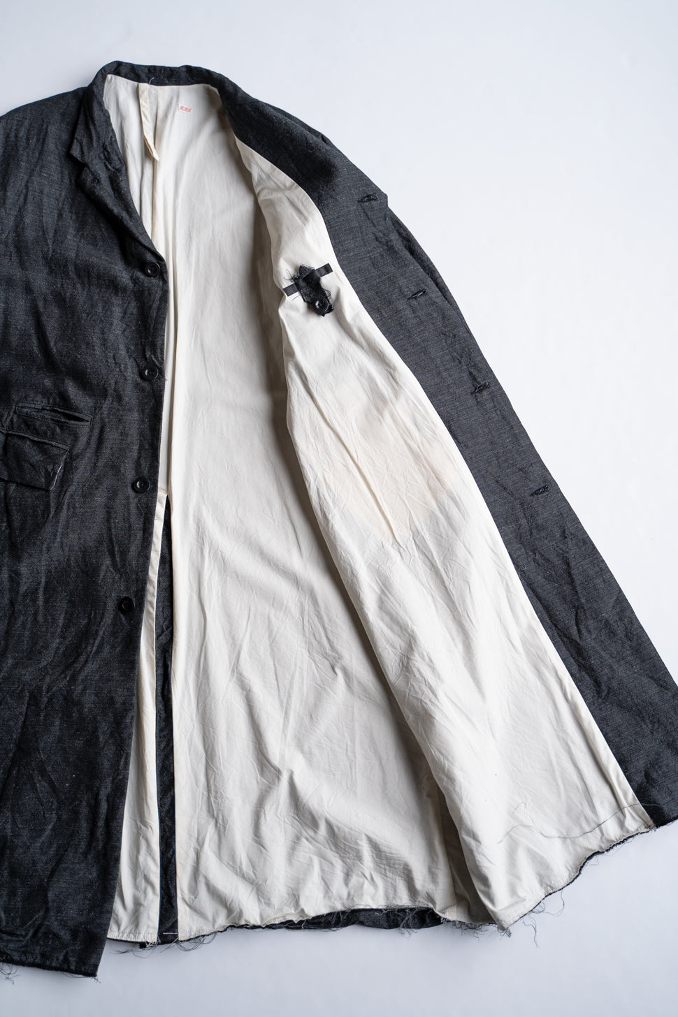 【ラスト1点】Cut Off Classic Straight Coat "1983"-NN（MELANGE GRAY）