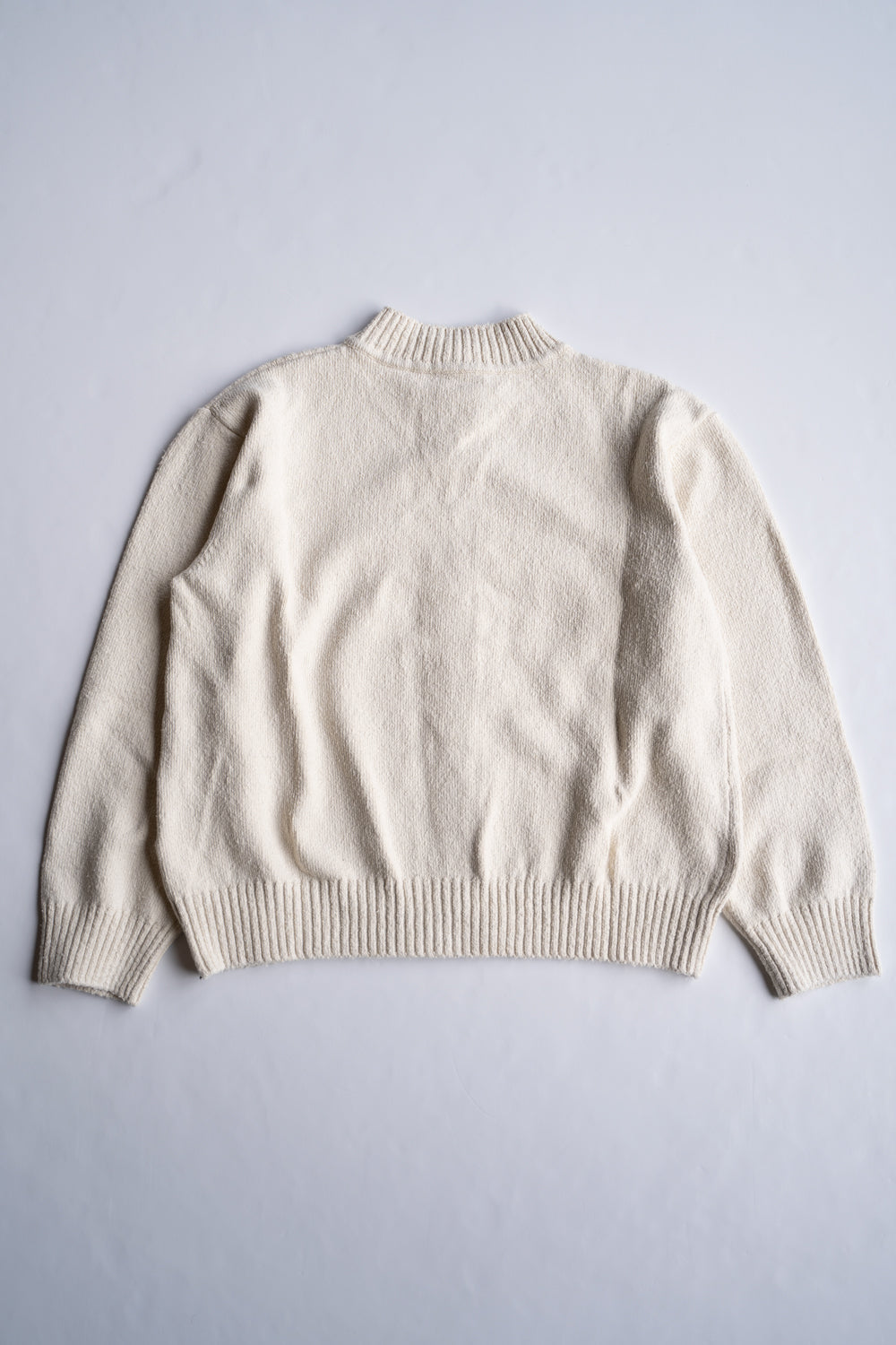 絹紬糸カーディガン（生成）