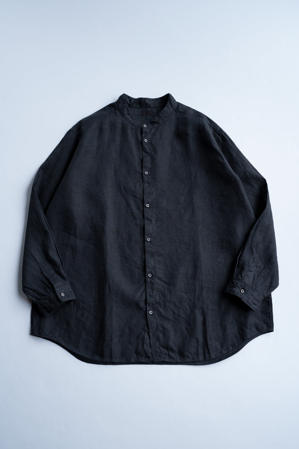 大麻シャツ 3（墨黒）