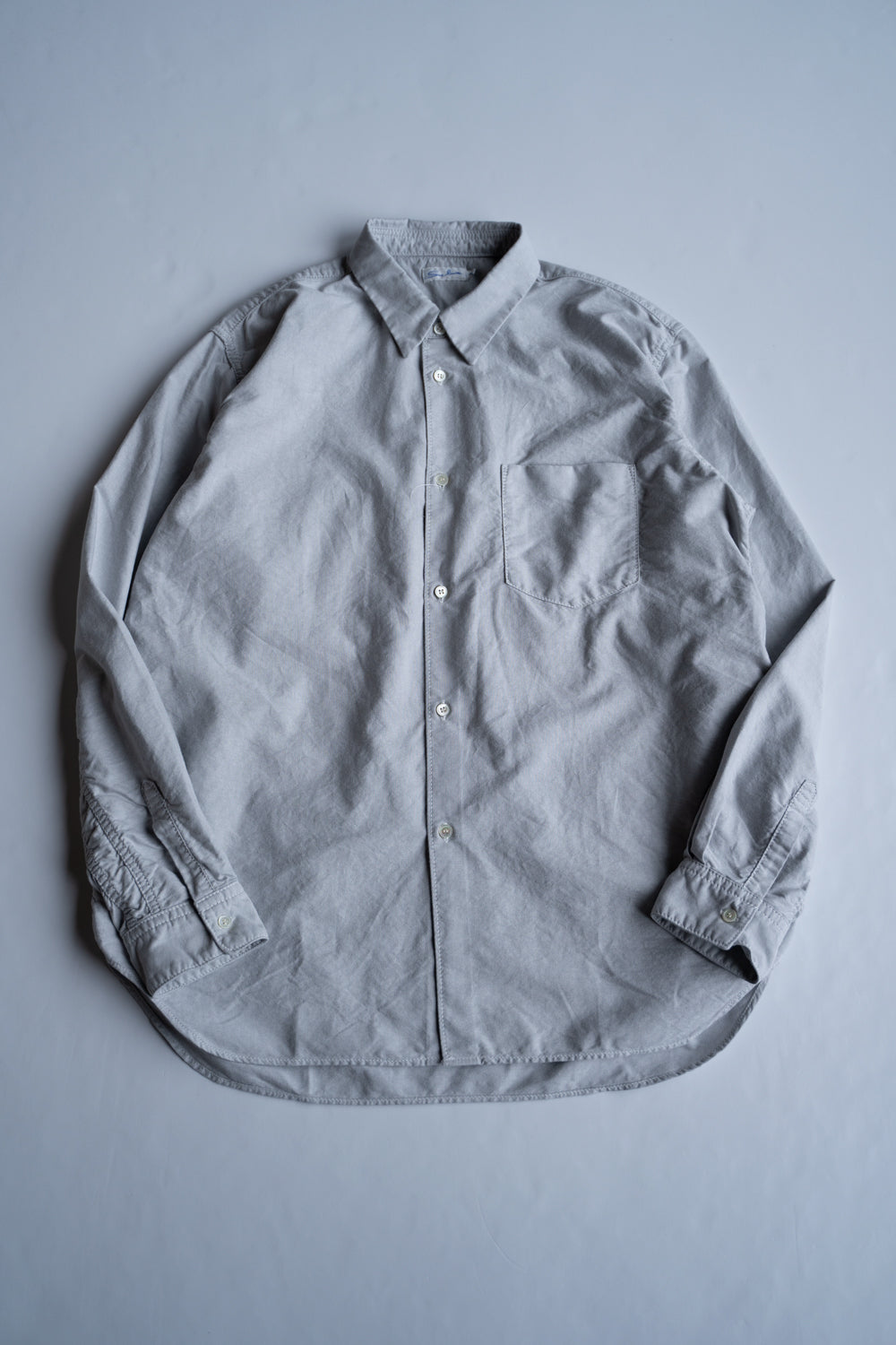 SH01B ボックスレギュラー２本針シャツox（GREY）
