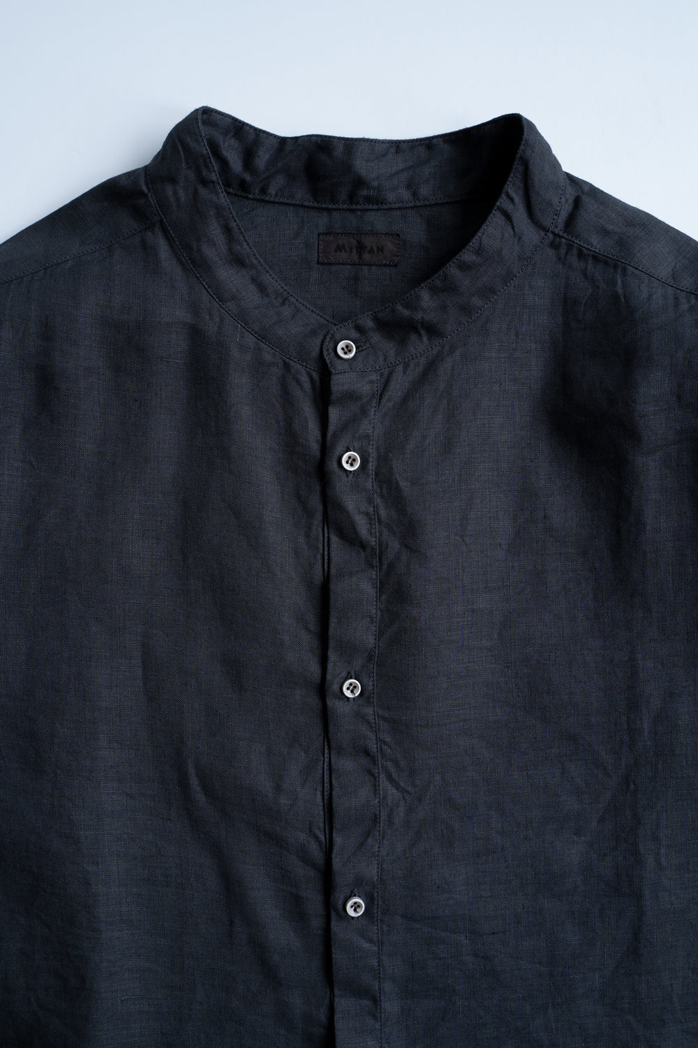 大麻シャツ 3（墨黒）