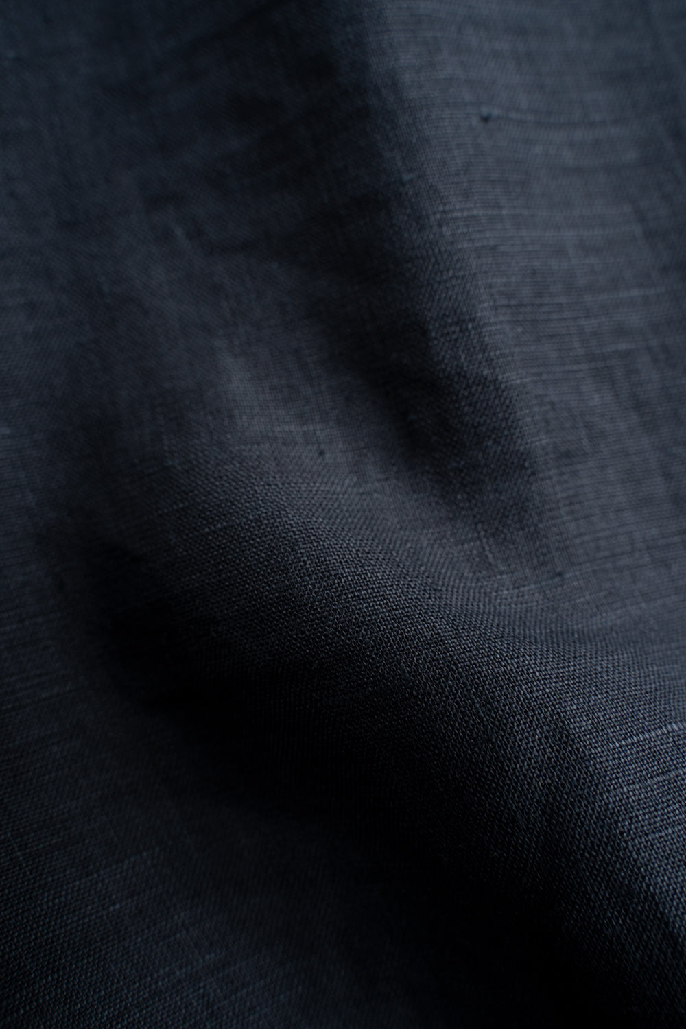 大麻シャツ 3（墨黒）