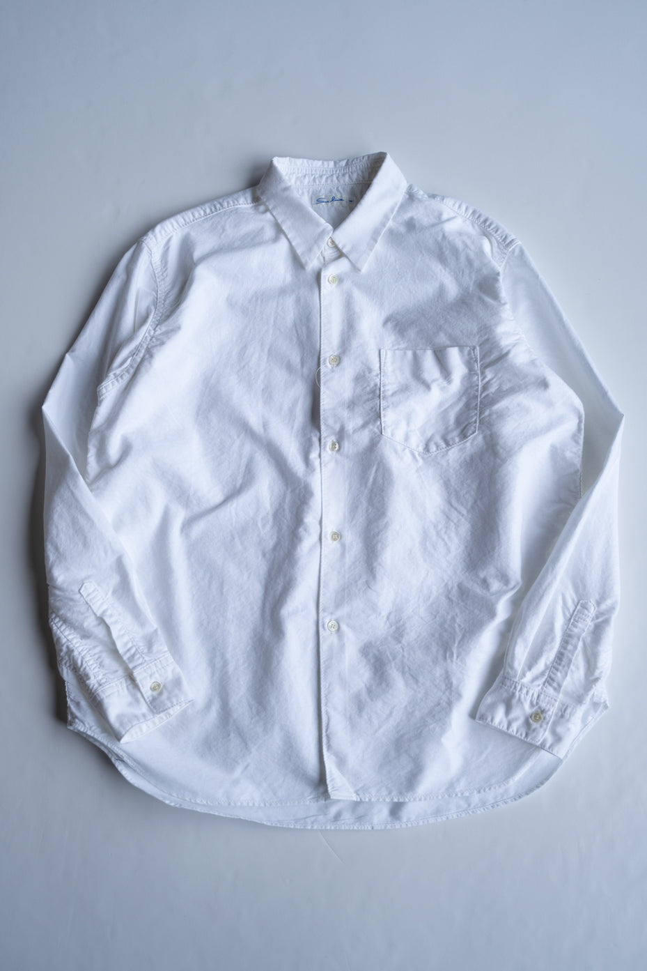 SH01B ボックスレギュラー２本針シャツox（WHITE）