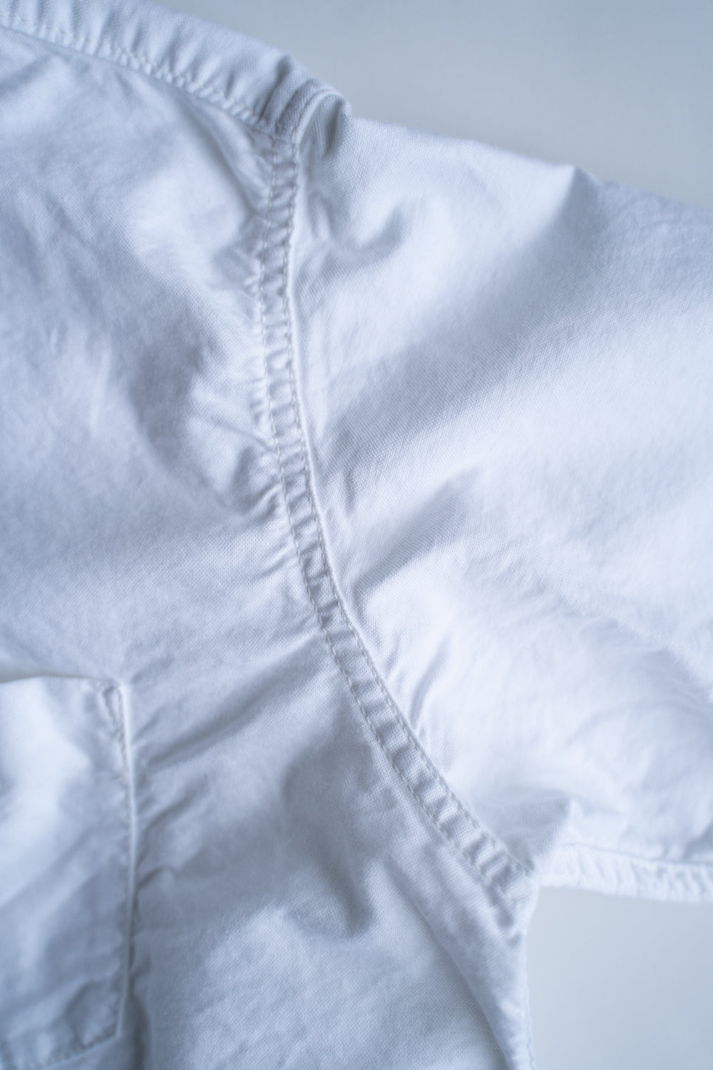 SH01B ボックスレギュラー２本針シャツox（WHITE）