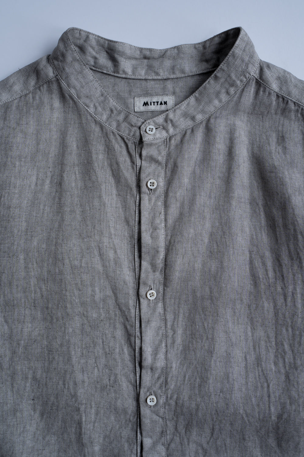 大麻シャツ 3（松煙）