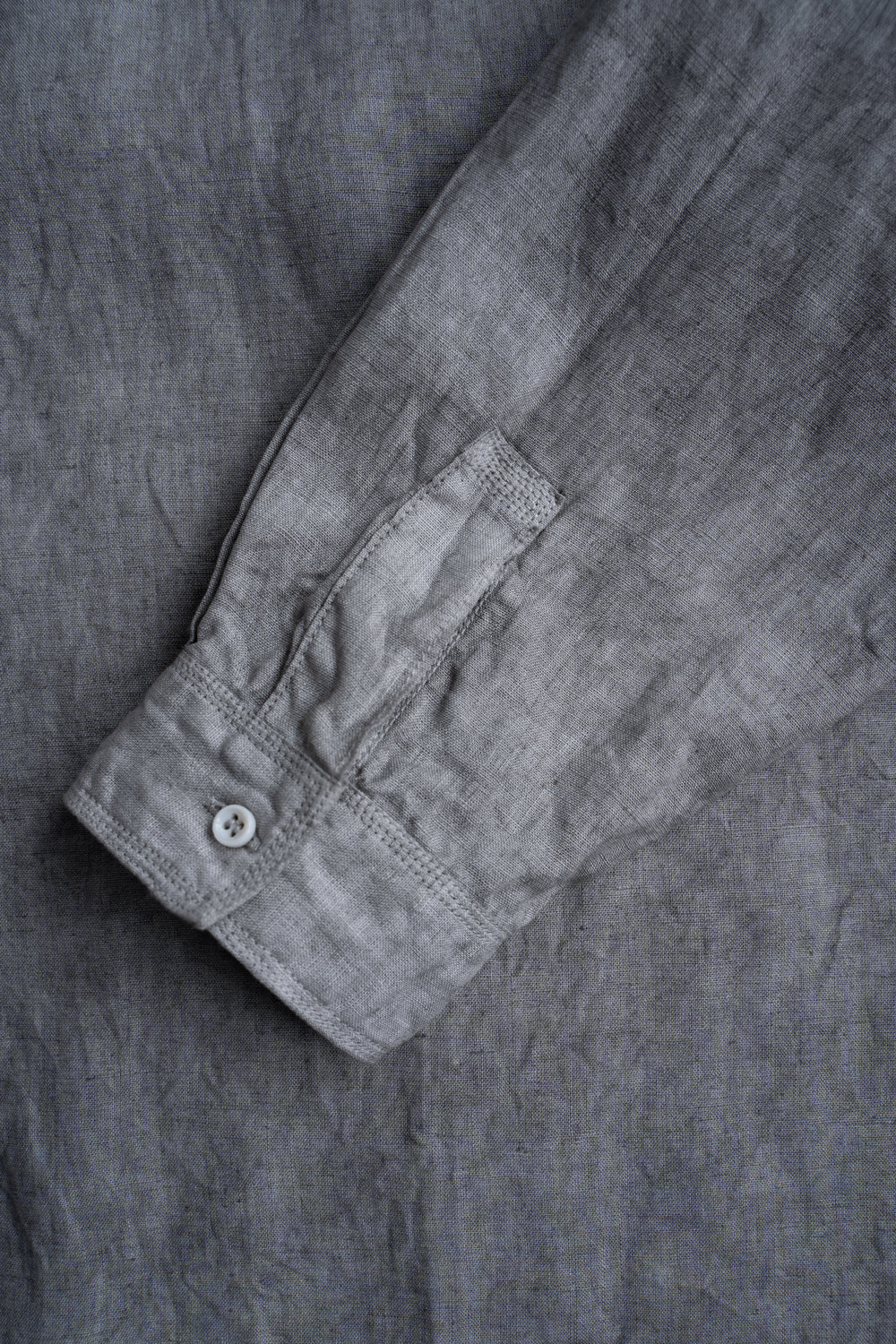 大麻シャツ 3（松煙）