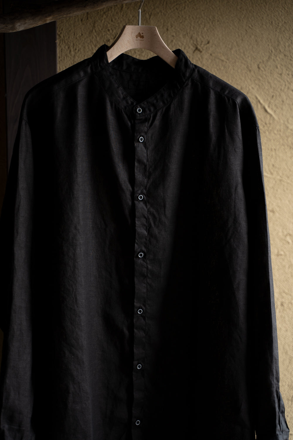 大麻シャツ　3（黒）