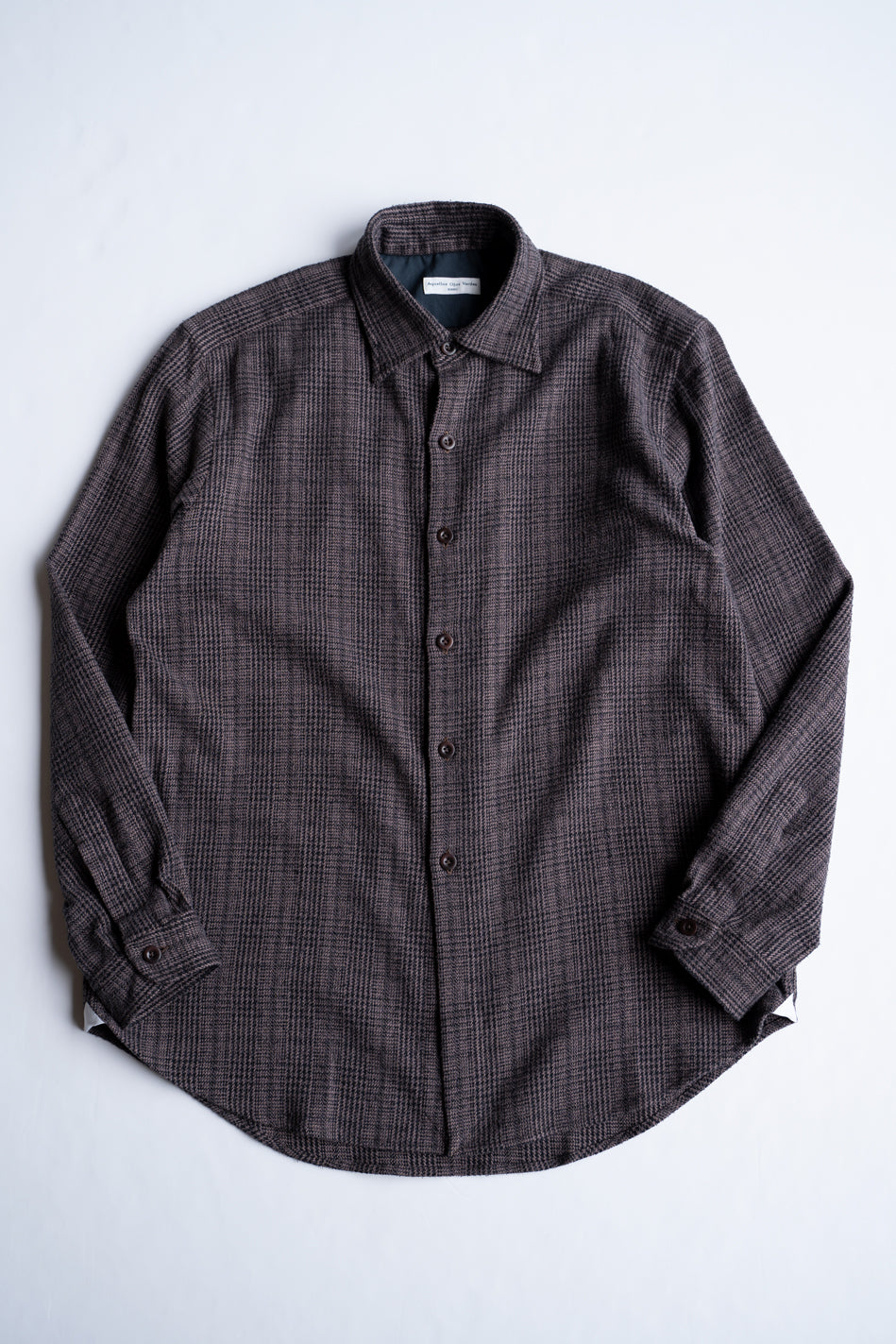 Mist Glen Windsor Wide Collar Shirt（SEPIA BROWN）
