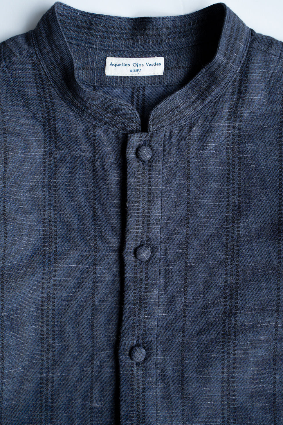 Ethnic Stripe Lounge Shirt（SMALT BLUE）