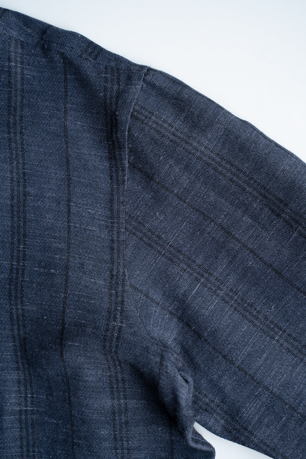 Ethnic Stripe Lounge Shirt（SMALT BLUE）