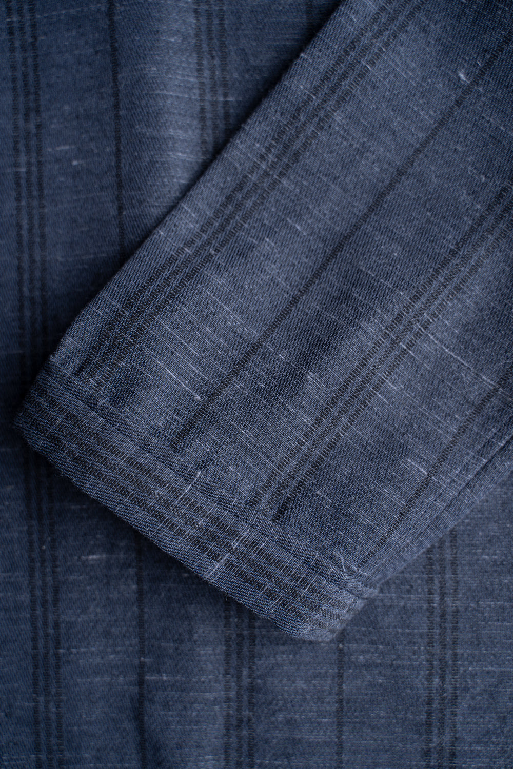 Ethnic Stripe Lounge Shirt（SMALT BLUE）