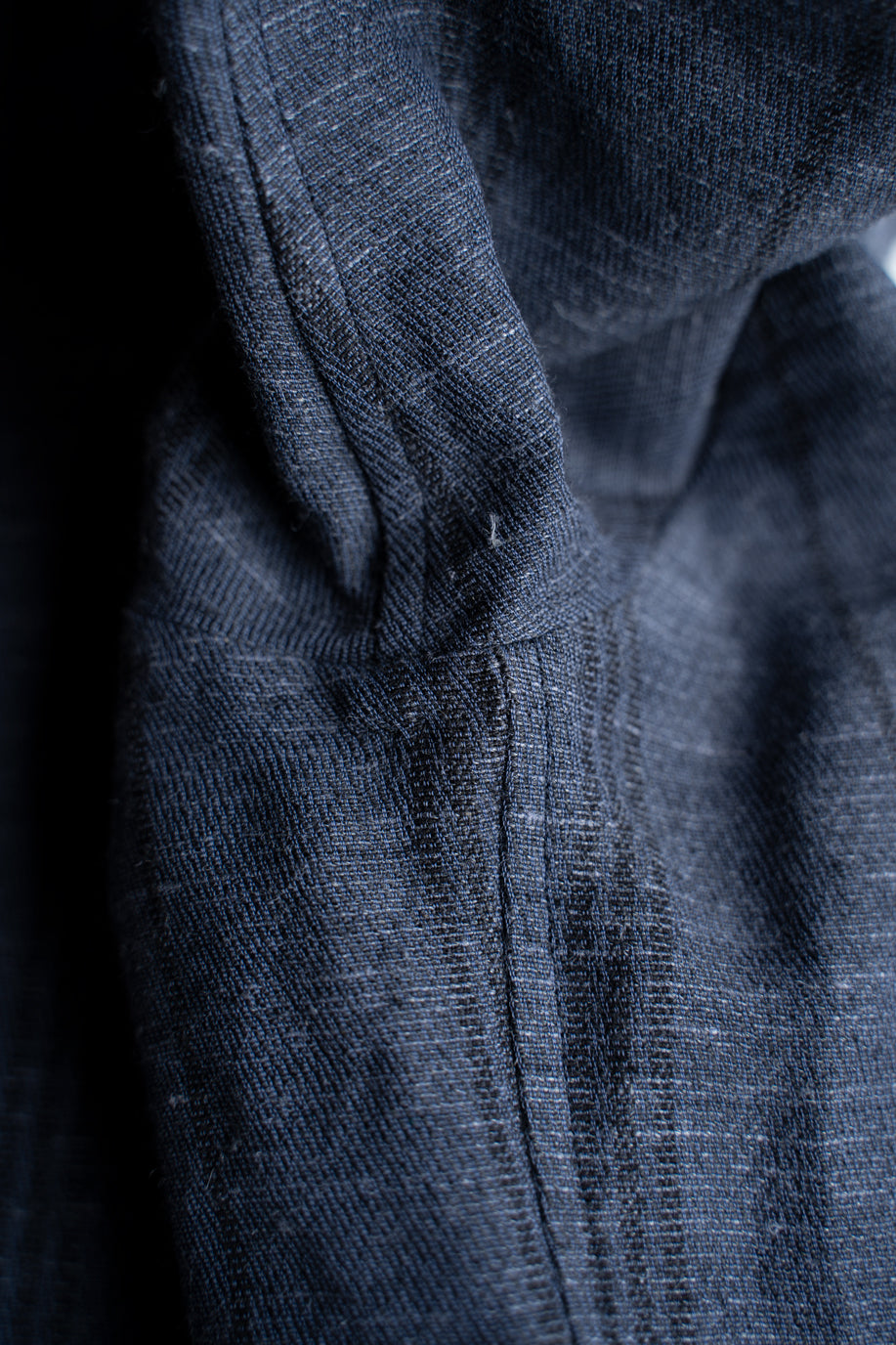 Ethnic Stripe Lounge Shirt（SMALT BLUE）