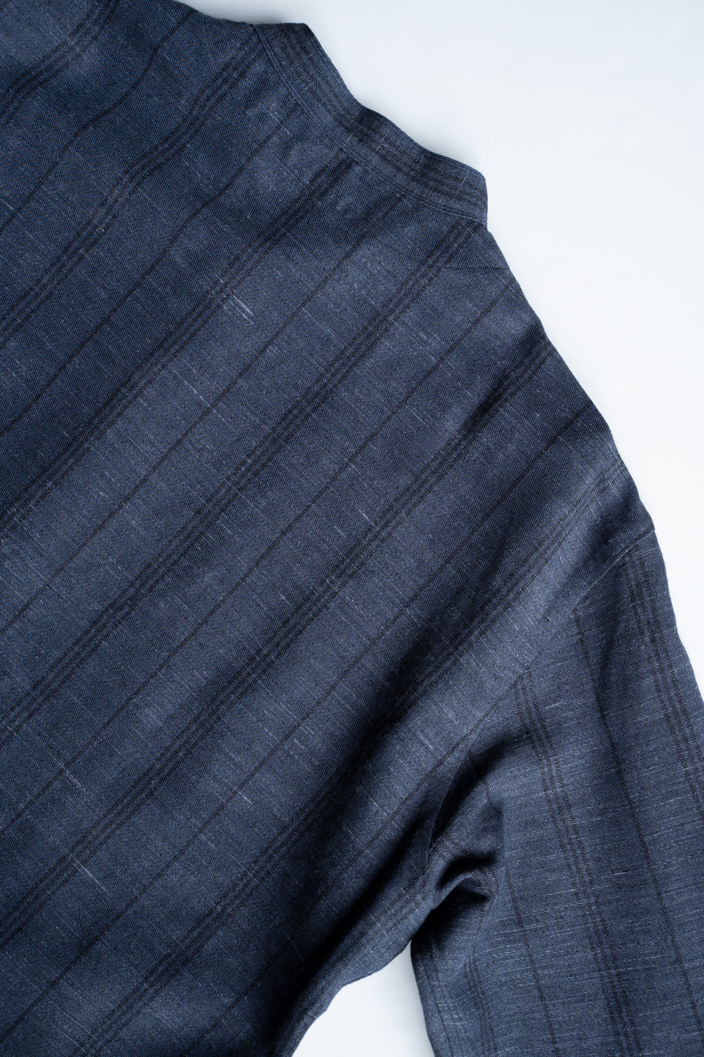 Ethnic Stripe Lounge Shirt（SMALT BLUE）