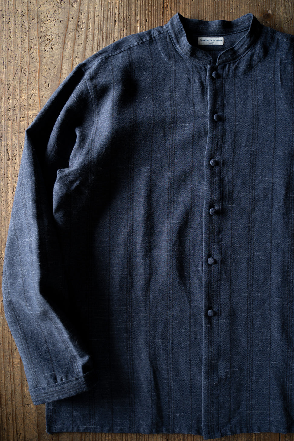 Ethnic Stripe Lounge Shirt（SMALT BLUE）