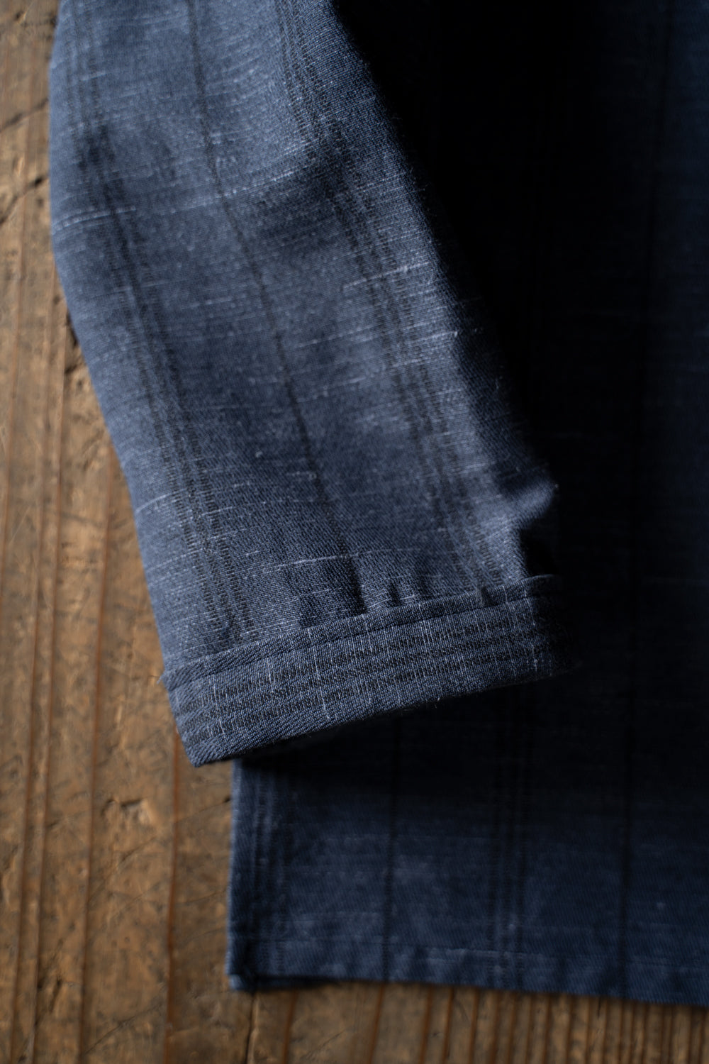 Ethnic Stripe Lounge Shirt（SMALT BLUE）