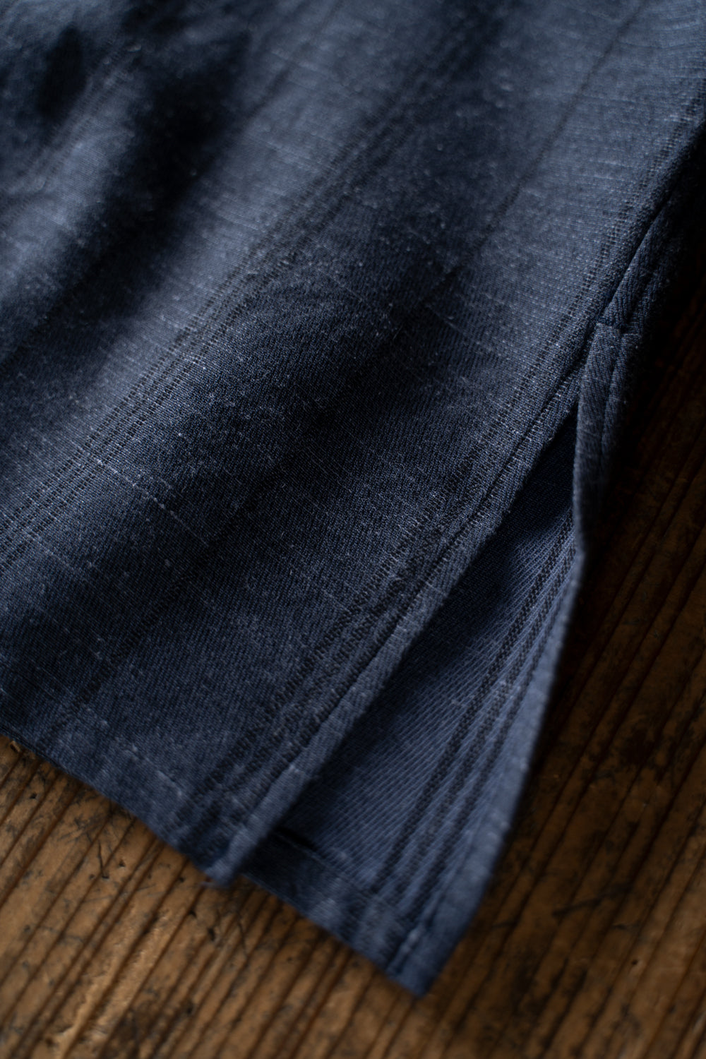 Ethnic Stripe Lounge Shirt（SMALT BLUE）