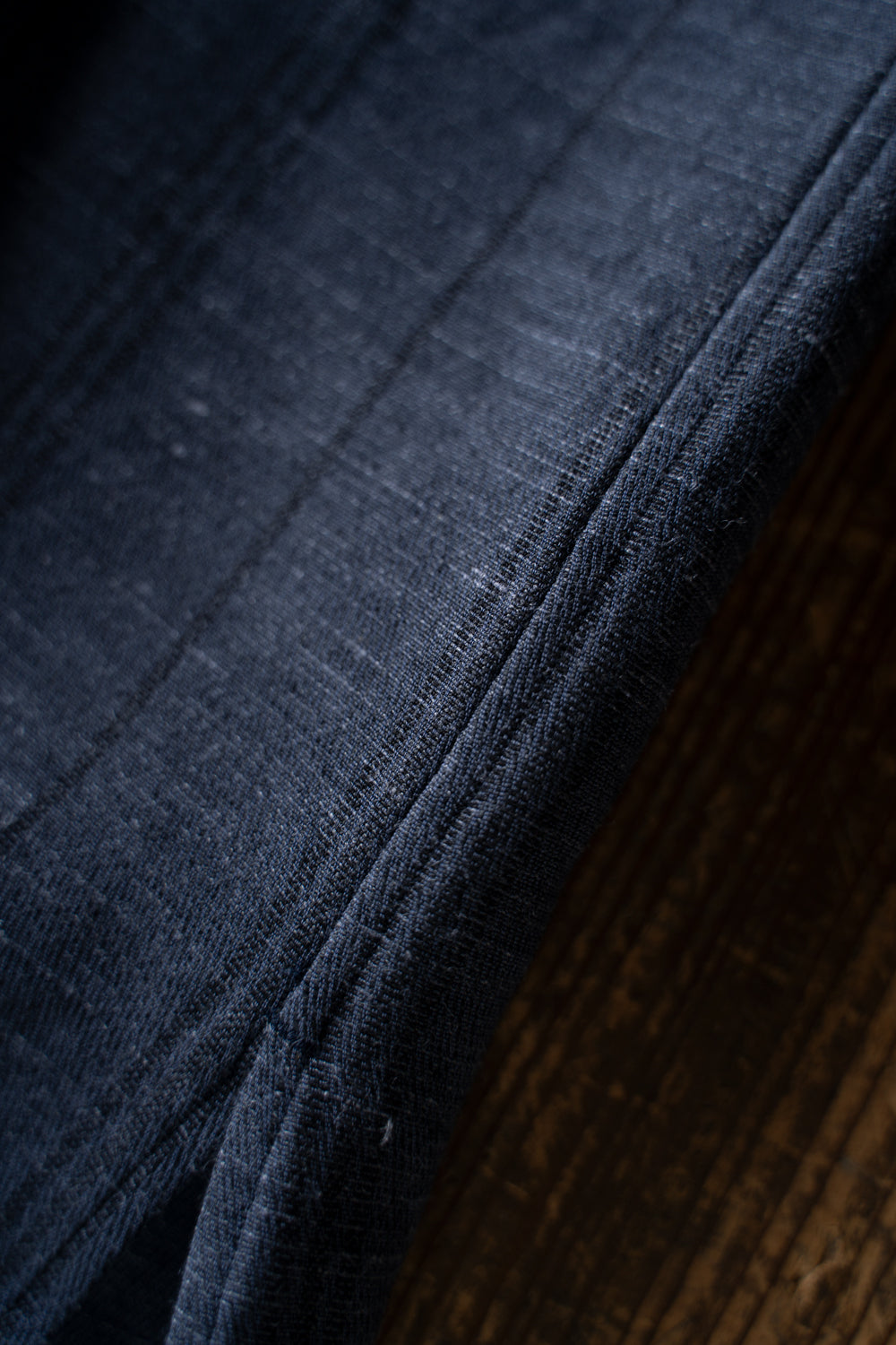 Ethnic Stripe Lounge Shirt（SMALT BLUE）