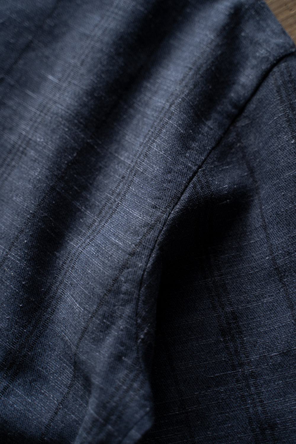 Ethnic Stripe Lounge Shirt（SMALT BLUE）