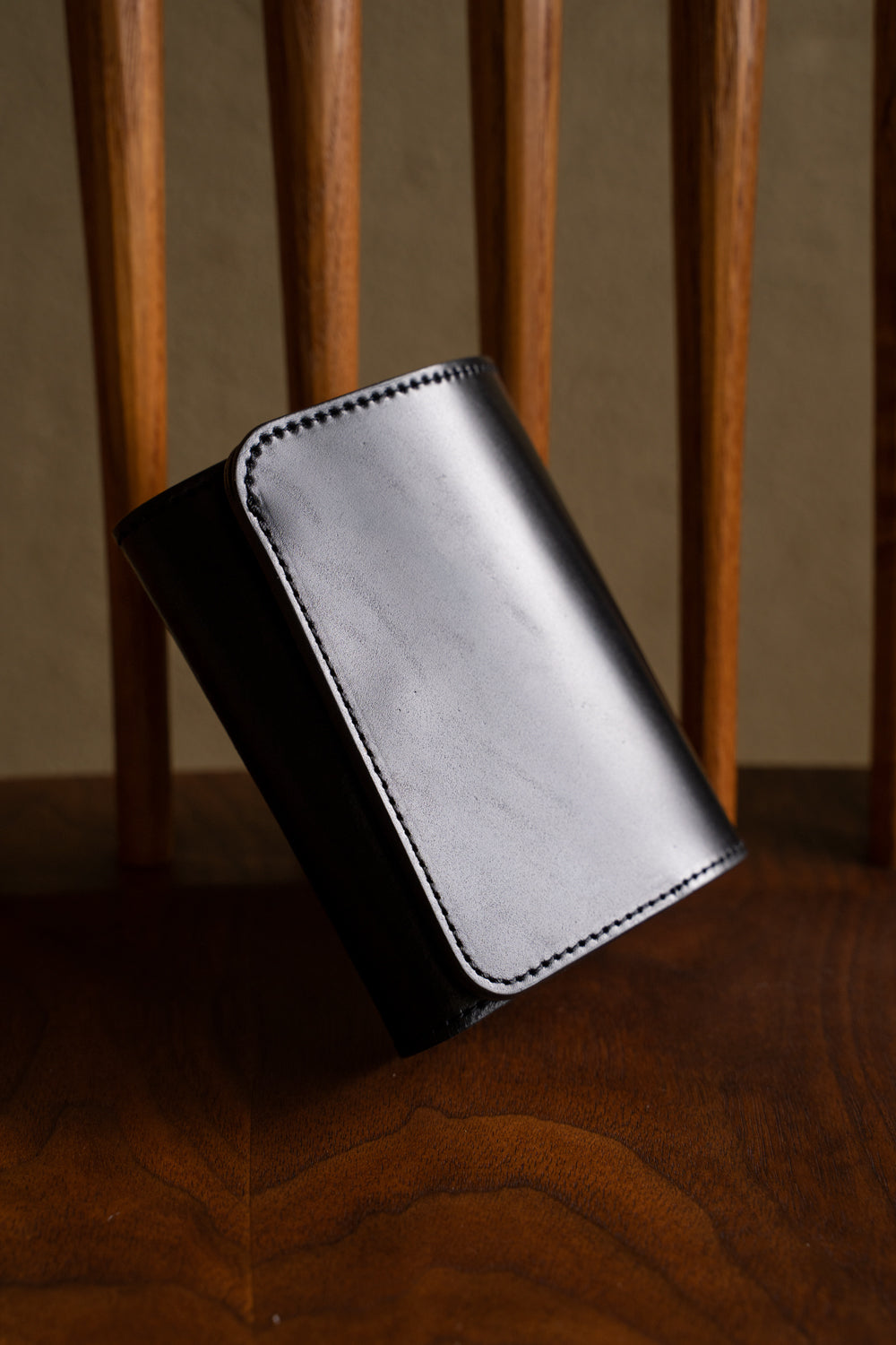 PETROSOLAUM/ペテロオラウム】Mountain Fold Wallet（BLACK）