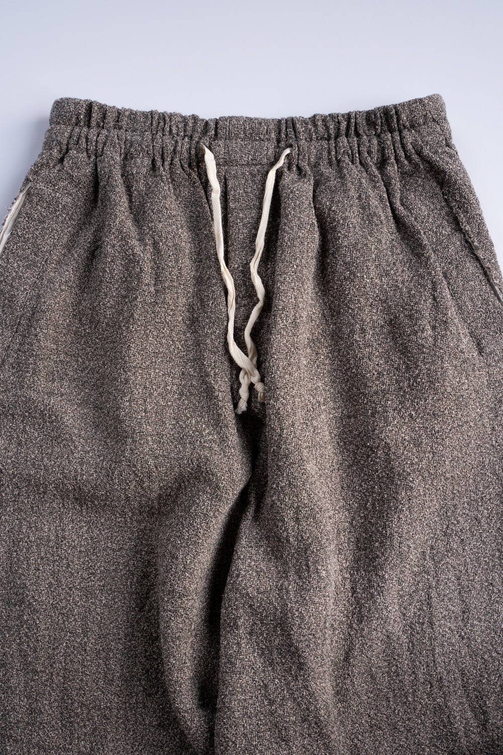 【ラスト1点】Special Twisted Yarn Fabric Baggy Pants/スペシャルツイステッドヤーンファブリックバギーパンツ（LIGHT BROWN）