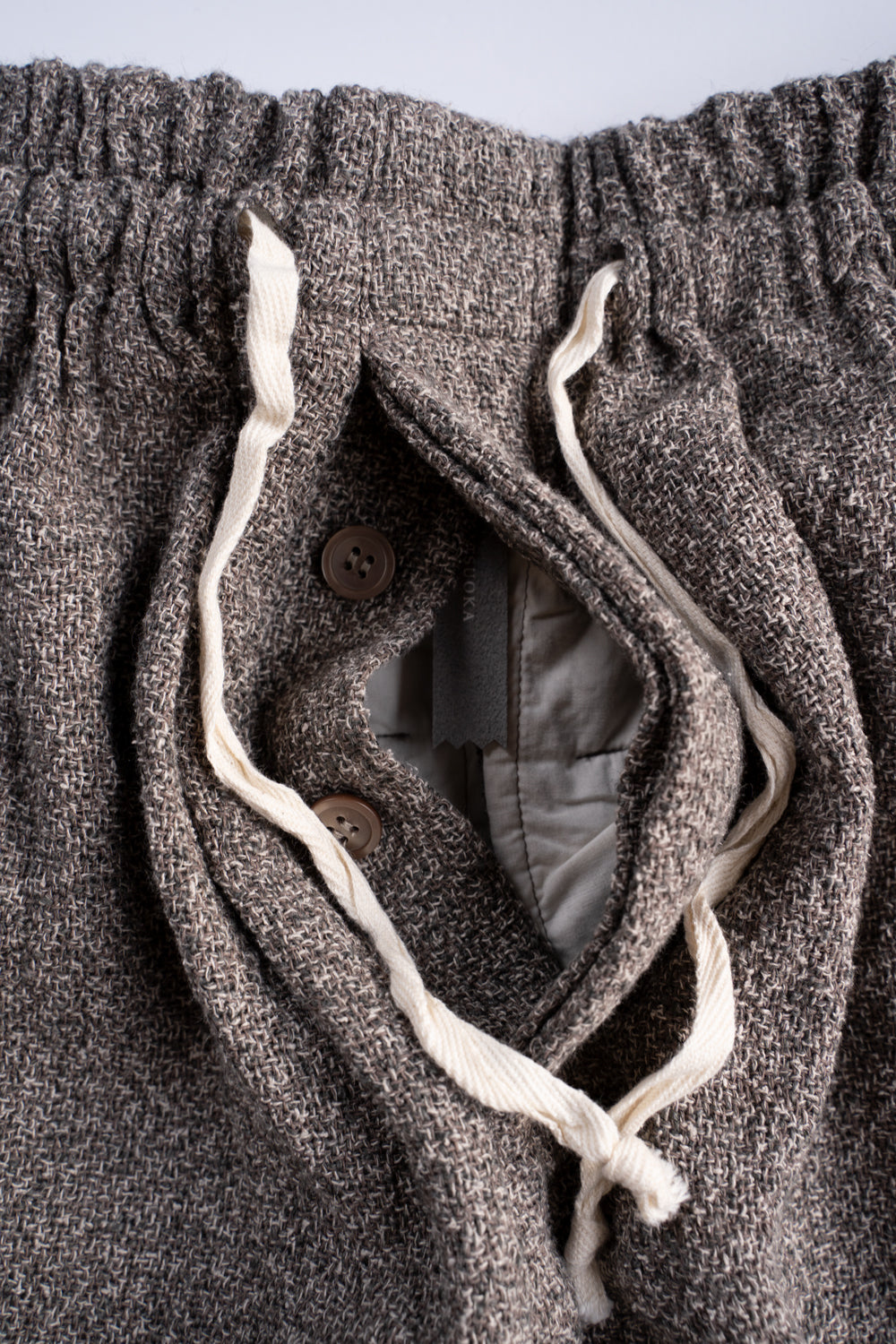 【ラスト1点】Special Twisted Yarn Fabric Baggy Pants/スペシャルツイステッドヤーンファブリックバギーパンツ（LIGHT BROWN）
