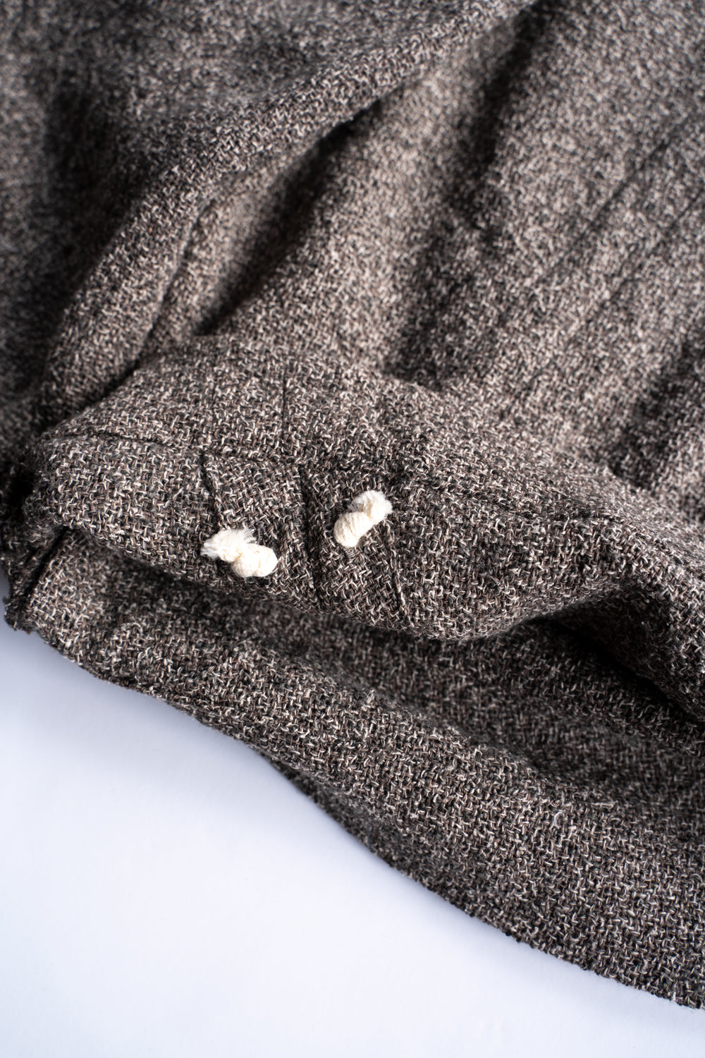 【ラスト1点】Special Twisted Yarn Fabric Baggy Pants/スペシャルツイステッドヤーンファブリックバギーパンツ（LIGHT BROWN）