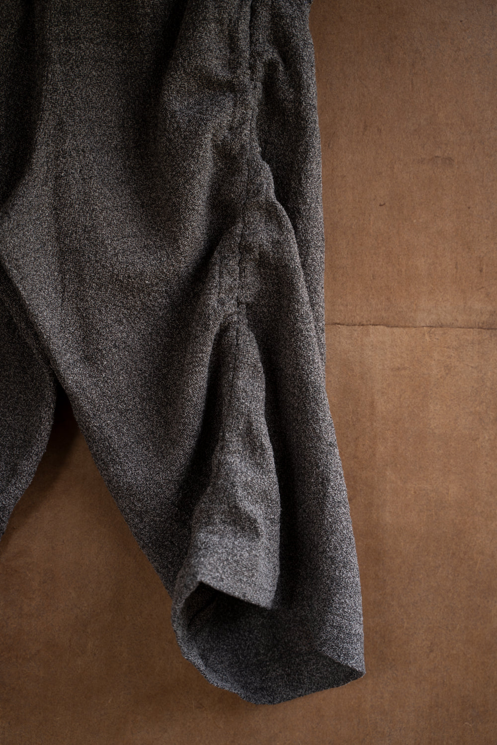 【ラスト1点】Special Twisted Yarn Fabric Baggy Pants/スペシャルツイステッドヤーンファブリックバギーパンツ（LIGHT BROWN）