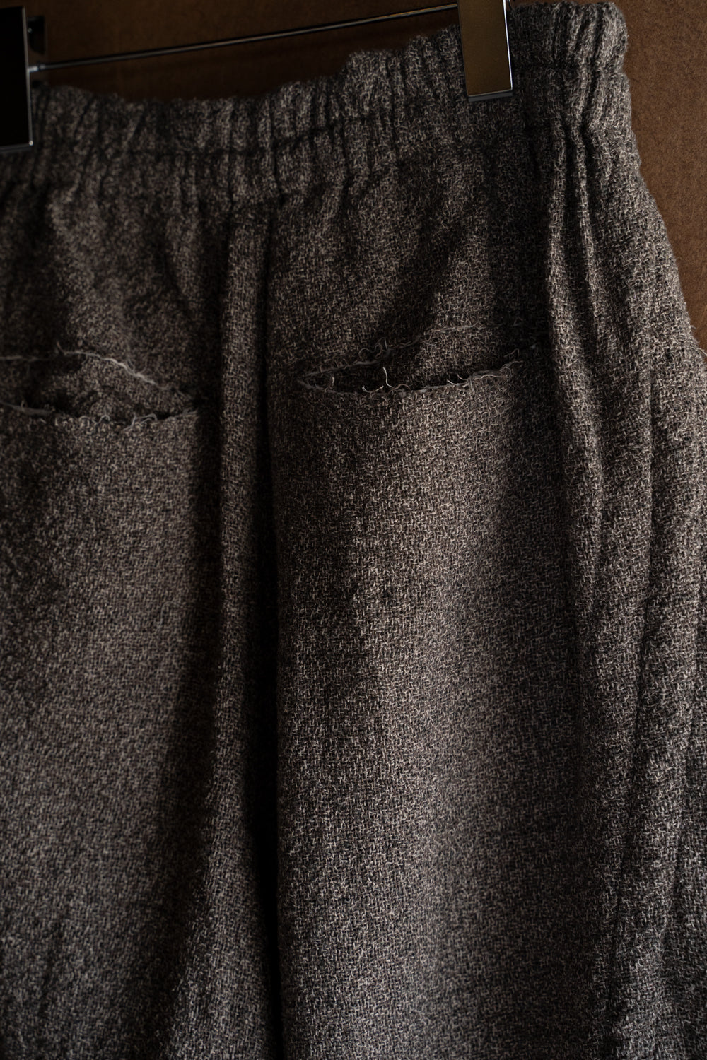 【ラスト1点】Special Twisted Yarn Fabric Baggy Pants/スペシャルツイステッドヤーンファブリックバギーパンツ（LIGHT BROWN）