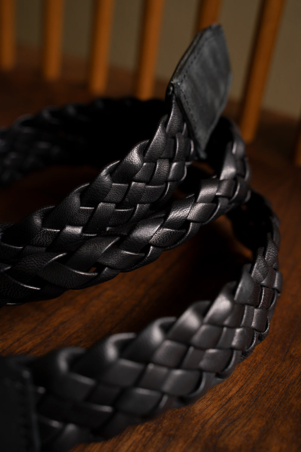【ラスト1点】Hand Braided Handle Belt（BLACK）