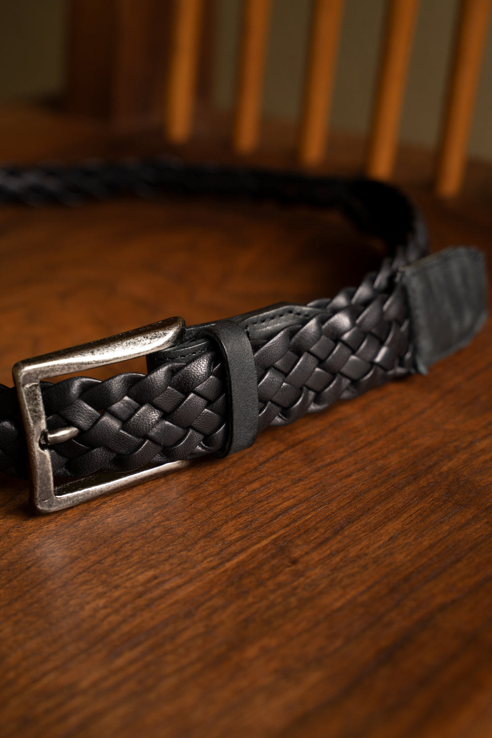 【ラスト1点】Hand Braided Handle Belt（BLACK）