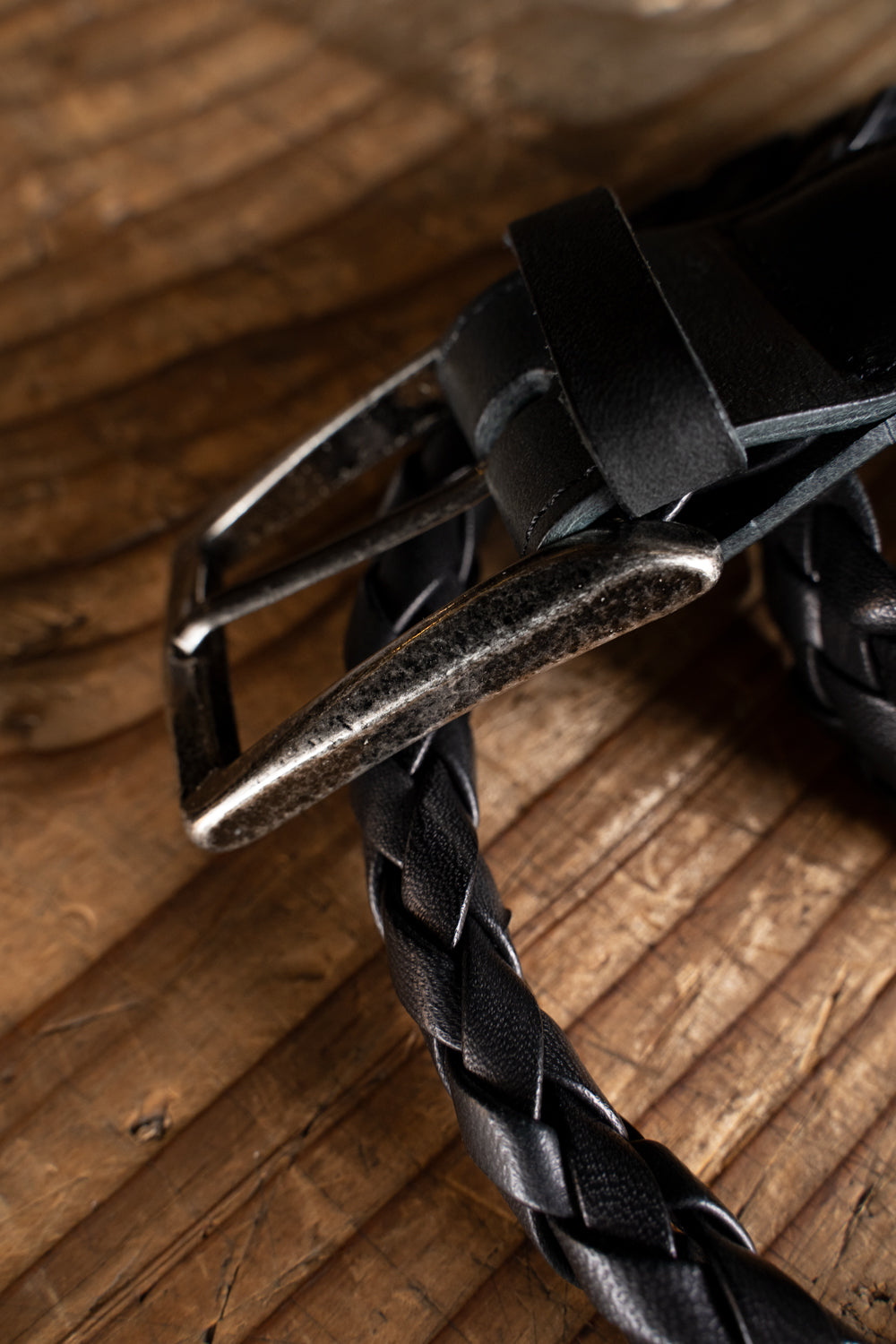 【ラスト1点】Hand Braided Handle Belt（BLACK）