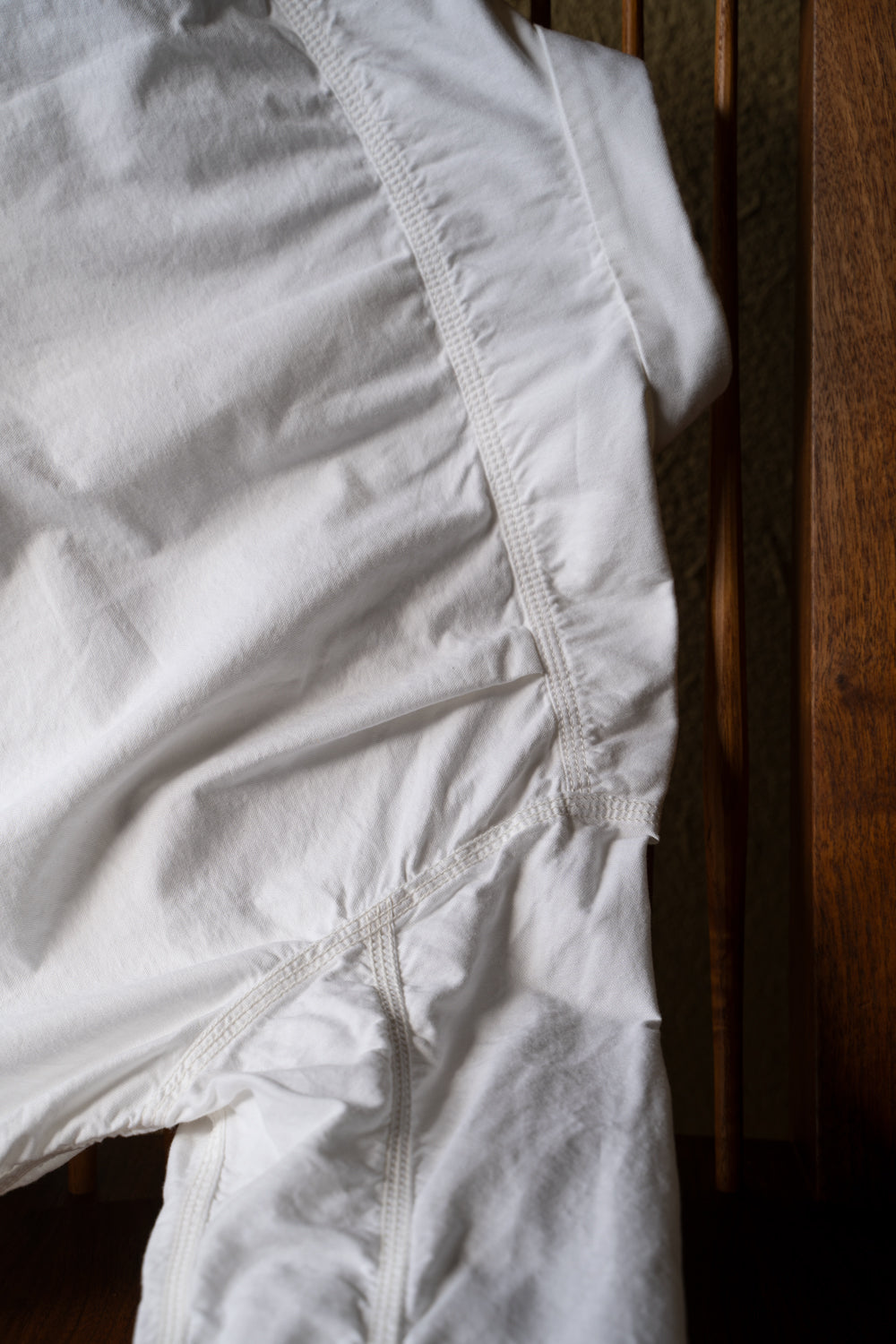 SH04B ボックスワイド3本針シャツ ox（WHITE）
