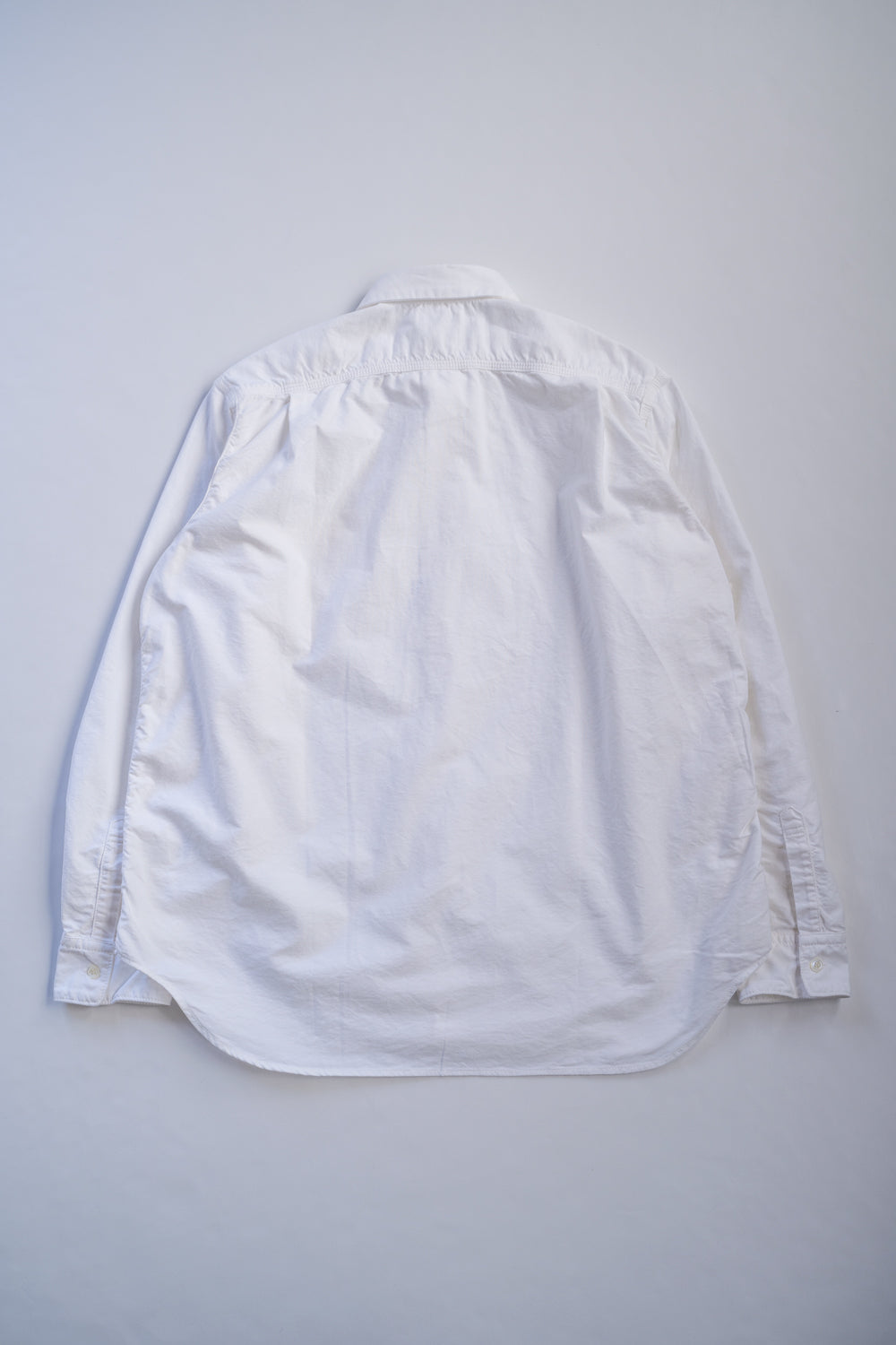 SH04B ボックスワイド3本針シャツ ox（WHITE）