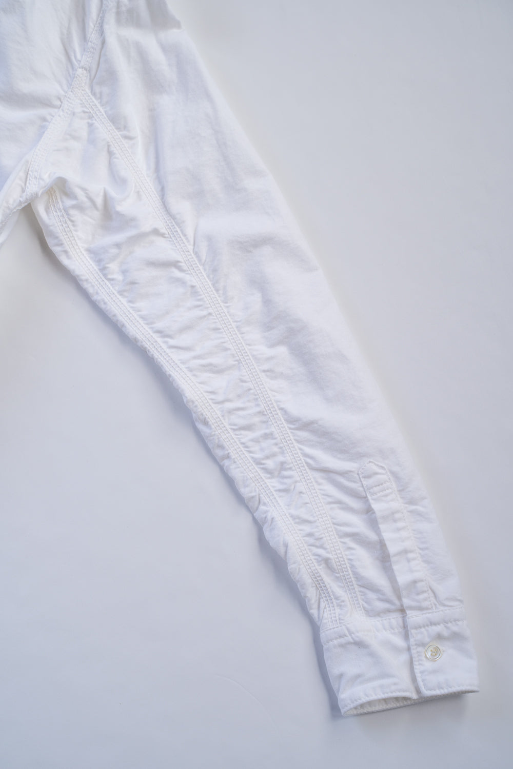 SH04B ボックスワイド3本針シャツ ox（WHITE）
