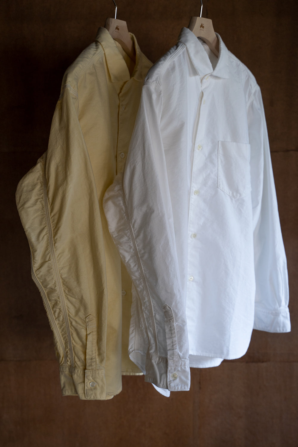 Sans limite/サンリミット】SH04B ボックスワイド3本針シャツ ox（WHITE）